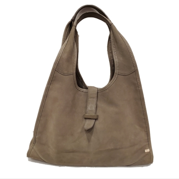 SJP Sarah Jessica Parker Shoulder Bag Olive Green Nubuck Leather - Picture 1 of 7